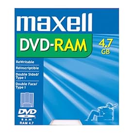 1-pack DVD-RAM Media 4.7GB Single Sided Rewritable