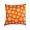 Thai Silk Decorative Pillow - Orange Dandelion Field (16x16")