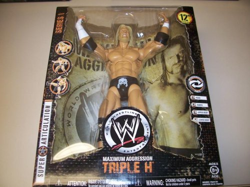 51S2Um3zceL WWE Wrestling MAXIMUM Aggression 12 Inch Series 1 Action Figure Triple H
