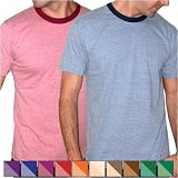 American Apparel New VINTAGE Melange Jersey Short Sleeve Gym T-Shirt - Tee