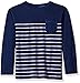 Crazy 8 Boys' Big Striped Pocket Tee