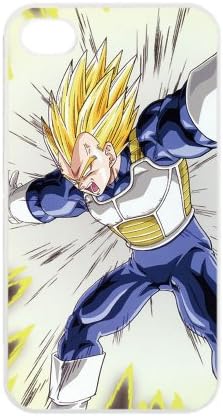 Dragon Ball Manga Comic Slim Vegeta Apple iPhone 4 / 4s TPU Soft Black or White case (White)