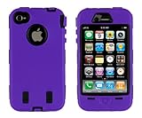 Body Armor for iPhone 4 / 4th Generation - Purple & Black