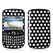 Polka Dot Design Crystal Hard Skin Case Cover for Blackberry Curve 8520 8530 3G 9300 9330 Phone New By Electromaster