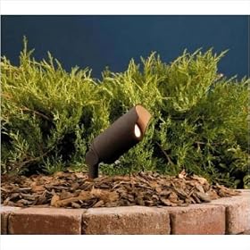 Kichler Accent Landscape Fixture 12v With 20fl Lamp Textured Architectural Bronze by Kichler