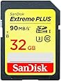 SanDisk Extreme PLUS SDHC UHS-I/U3 32GB Memory Card Up To 90MB/s Read (SDSDXSF-032G-GNCIN)