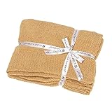 【KASHWERE】カシウェア スローブランケット 単色 BLANKET SOLID THROW T-30-03-52 キャメル（135×183cm）