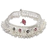 Anklets Toe Ring Pairs Silver Foot Jewelry 10 inches (anklt468)