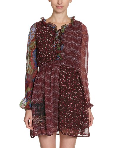 Desigual Damen Kleid/ Mini 17V2046, Gr. 44, Rot (3007) Preisvergleich