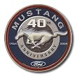 Nostalgic Ford Mustang Tin Sign : 40th Anniversary