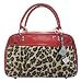 Lux de Ville SIN CITY MOTOR TOTE- Red with Leopard