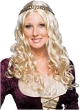 Womens Adult Long Blond Princess Girl Fair Maiden Renaissance Fantasy Festival Faire Costume Wig Blonde