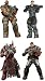 NECA Gears of War Series 2 Set of 4 Action Figures (Marcus, Baird, Dominic and 1 RANDOM Theron)