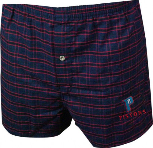 Buy Detroit Pistons D-1 Plaid Boxer Shorts