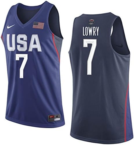 7 Kyle Lowry Jersey 2016 rio olympics usa dream Jerseys Mens Blue Size XL