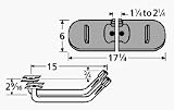 Burner Asmby, Ovl Twn Variable , Ci, 17.25 X 6; Falcon