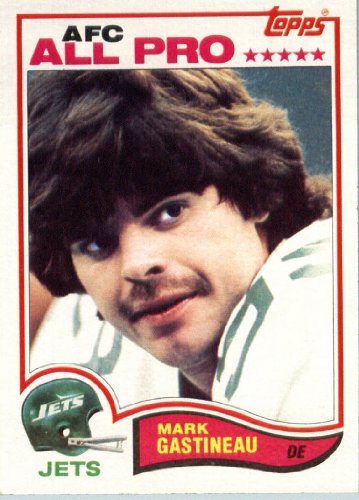 1982 Topps # 167 Mark Gastineau New York Jets Football Card - In Protective Screwdown Display Case!