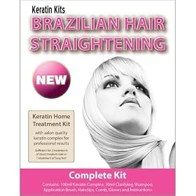 Brazilian Hair Straightening / Blow-Dry Home Keratin Treatment 100ml (COMPLETE KIT)