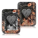 Black Lace Flower Design Protective Decal Skin Sticker for Barnes and Noble Nook Touch eBook Reader
