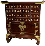 Asian Chinese Oriental D&eacute;cor - 26" Japanese Design 16 Drawer Medicine Apothecary Chest