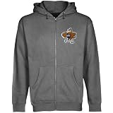 NCAA Oral Roberts Golden Eagles Gunmetal Logo Applique Midweight Full Zip Hoody