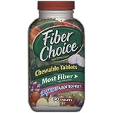 Fiber Choice Chewable Tablets, Most Fiber, Sugar Free, Assorted Fruit, 90 Tablets (Pack of 2)