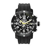 TW Steel Men's TW610 Emerson Fittipaldi Edition Black Rubber Chronograph Dial Watch