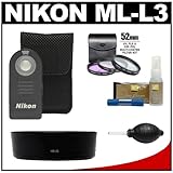 Nikon ML-L3 Wireless Infrared Shutter Remote Control + 3 UV/FLD/CPL Filter  ....