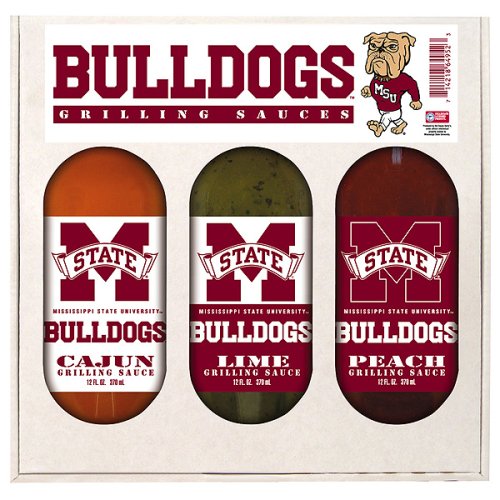 Mississippi State University Bulldogs Grilling Gift Set by Hot Sauce Harrys