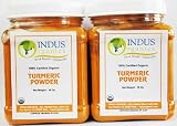 Indus Organic Turmeric (Curcumin) Powder Spice 1 Lb (X2 Jars) Freshly Packed