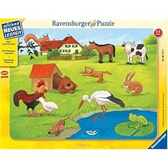 Ravensburger 06515 - Wer frisst was? Spielend Neues Lernen, 10 Teile Puzzle