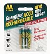 Energizer NH15BP-2 AA Nickel Rechargeable Batteries (2-Pack)