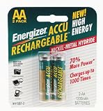 Energizer NH15BP-2 AA Nickel Rechargeable Batteries (2-Pack)