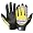 Franklin Digital Pro Flex Batting Glove ( sz. S, Black/Gold )