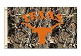 NCAA Texas Longhorns 3-by-5 Foot Flag with Grommets - Realtree Camo Background