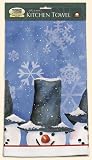 Fiddler's Elbow Snowman Christmas Holiday Kitchen Towel (953)
