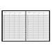 At-A-Glance 80-310-05 Undated group practice daily appointment book, 15-min. appts, 8-1/2 x 11, black