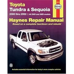 Toyota Tundra and Sequoia Automotive Repair Manual: 2000-2002 (Haynes Automotive Repair Manuals)