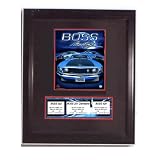 Mustang Boss Blue Stat Frame