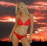 Limited Edition Designer Red Lace 2pc Swimsuit