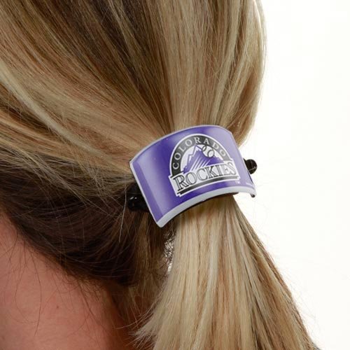 Colorado Rockies Team Logo Cuff Ponytail Holder