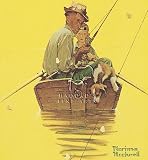 Fish Finders Art Print Poster By Norman Rockwell, 11  x 14.5 
