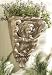 22" Roaring Lion Head Stone Wall Planter with Scroll Accents thumbnail