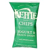 Kettle Chips Yogurt & Green Onion, 5-Ounce Bags (Pack of 15)