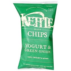 Kettle Chips, Yogurt & Green Onion, 5-Ounce Bags (Pack of 15)