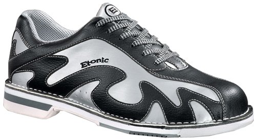 Etonic Bowling Shoes-Etonic Stabilite Mens Action Black/Silver RH Bowling Shoes-Mens Etonic Bowling Shoes