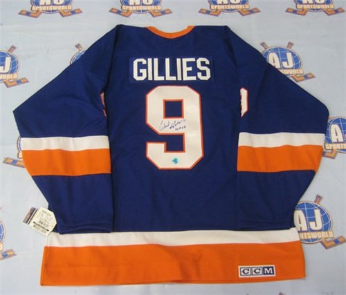 Clark Gillies New York Islanders Autographed/Hand Signed Hockey Jersey