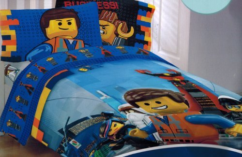 The Lego Movie Emmet Twin Sheet and Comforter Set