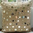 Reflections - Throw Pillow Covers - Cotton Canvas Pillow Cover with Mirror Embroidery