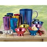 Set of 6 Anodized Aluminum Bowls